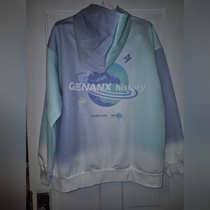 NWOT UNISEX GENANX Jackets Unisex Turquoise M. oversized